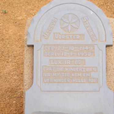 VORSTER Jacobus Stevanus 1949-1950