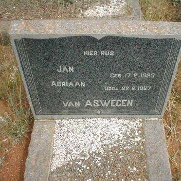 ASWEGEN Jan Adriaan, van 1923-1967