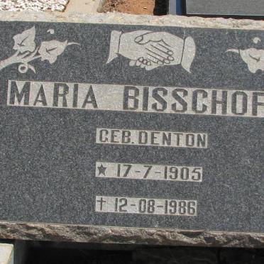 BISSCHOFF Maria nee DENTON 1905-1986