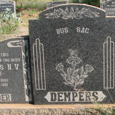 DEMPERS Cornelius N.V. 1888-1961 &amp; Rynetta T. 1893-1989