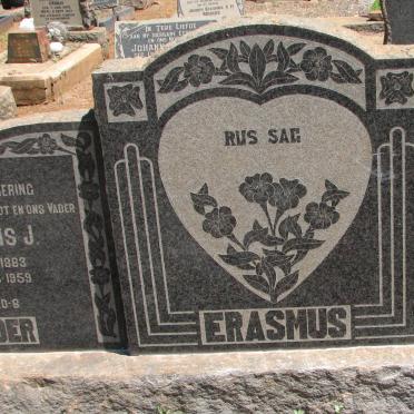 ERASMUS Louwrens J. 1883-1959 &amp; Harriet J. 1885-1969