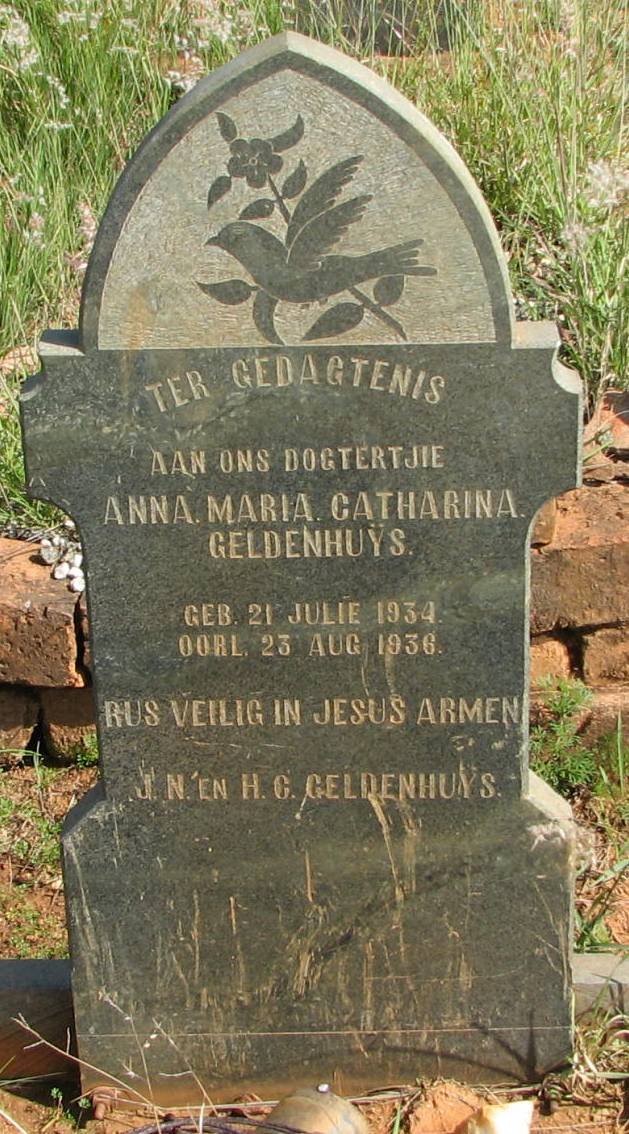 GELDENHUYS Anna Maria Catharina 1934-1936