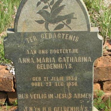 GELDENHUYS Anna Maria Catharina 1934-1936