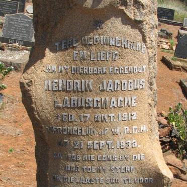 LABUSCHAGNE Hendrik Jacobus 1912-1938