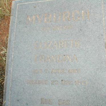 MYBURGH Elizabeth Francina nee BRECOT 1897-1943