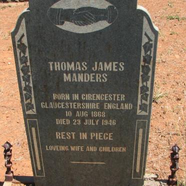 MANDERS Thomas James 1868-1946