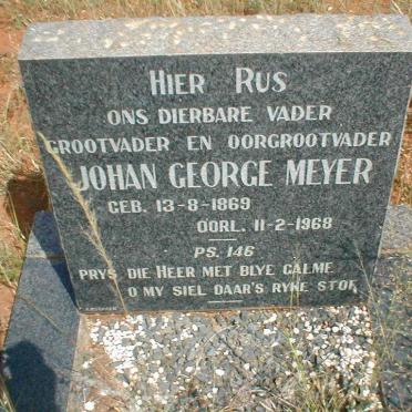 MEYER Johan George 1869-1968