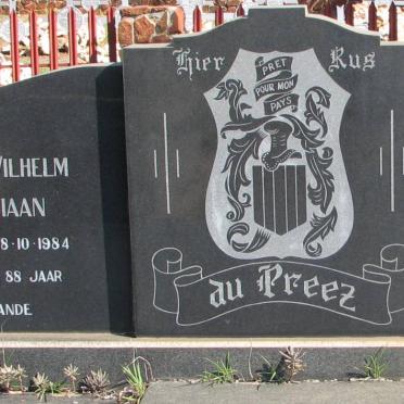 PREEZ Johan Wilhelm Christiaan, du  -1984 &amp; Hesther Christina GEERTSEMA -1968