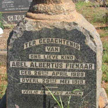 PIENAAR Abel Albertus 1889-1919