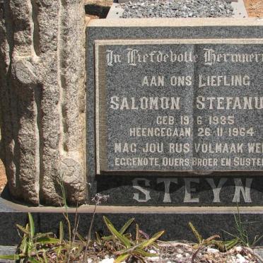 STEYN Salomon Stefanus 1935-1964