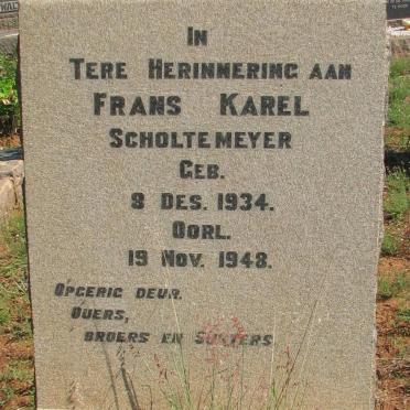 SCHOLTEMEYER Frans Karel 1934-1948