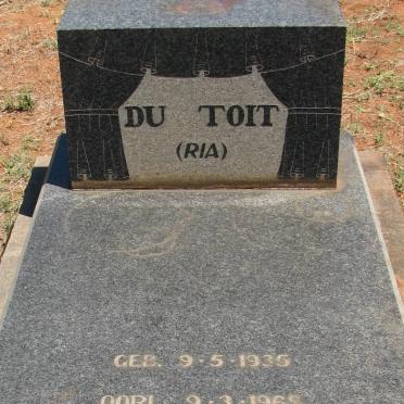 TOIT Ria, du 1935-1968