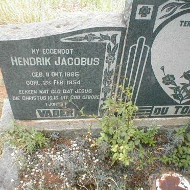 TOIT Hendrik Jacobus, du 1885-1954