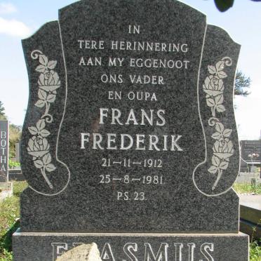 ERASMUS Frans Frederik 1912-1981