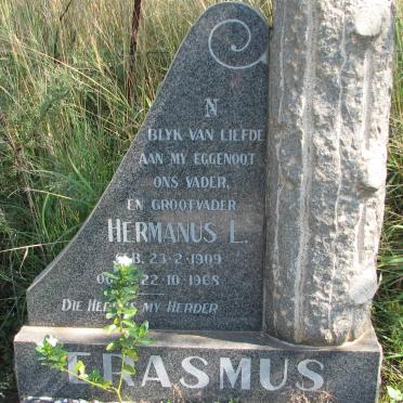 ERASMUS Hermanus L. 1909-1968