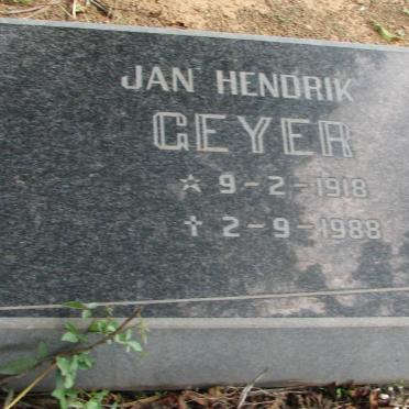 GEYER Jan Hendrik 1918-1988