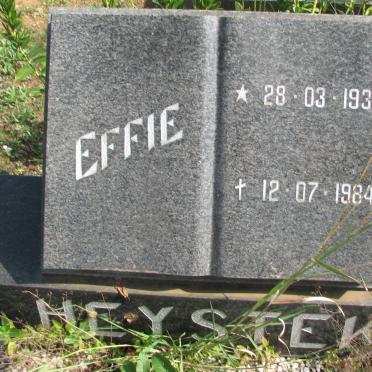 HEYSTEK Effie 1932-1984