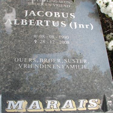 MARAIS Jacobus Albertus 1990-2008