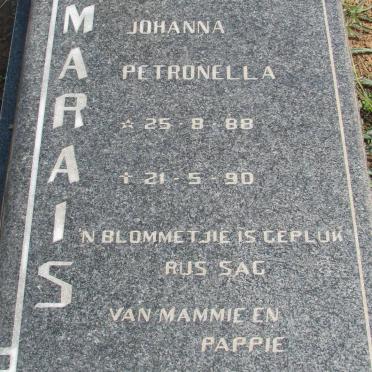 MARAIS Johanna Petronella 1988-1990