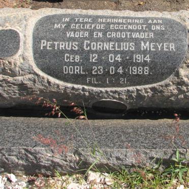 MEYER Petrus Cornelius 1914-1988