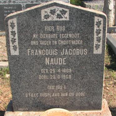 NAUDE Francouis Jacobus 1889-1958