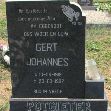 POTGIETER Gert Johannes 1919-1997