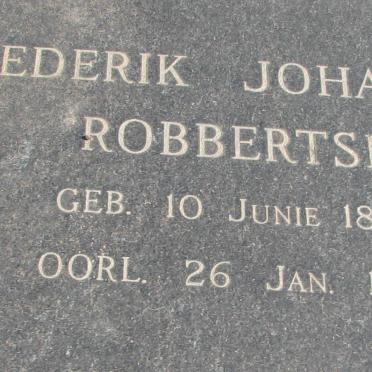 ROBBERTSE Diederik Johannes 1895-1977