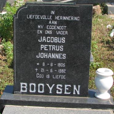 BOOYSEN Jacobus Petrus Johannes 1905-1982