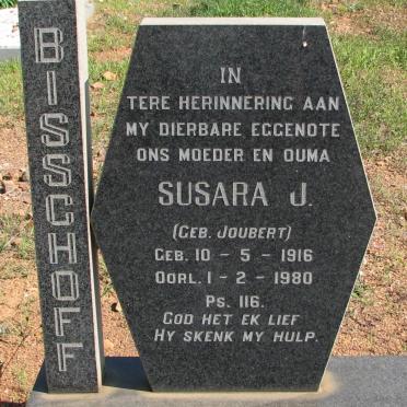 BISSCHOFF Susara J. nee JOUBERT 1916-1980