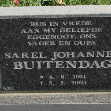 BUITENDAG Sarel Johannes 1914-1995