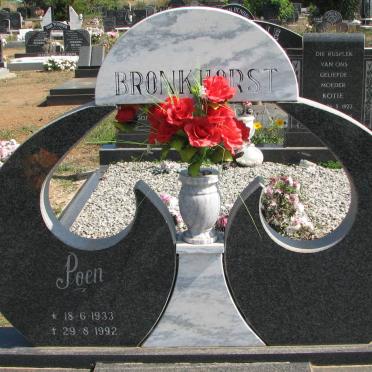 BRONKHORST Poen 1933-1992