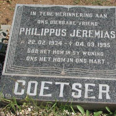 COETSER Philippus Jeremias 1934-1995