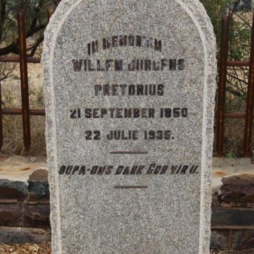 PRETORIUS Willem Jurgens 1850-1935