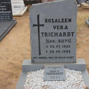 TRICHARDT Louis G. 1949-2005 &amp; Rosaleen Vera BUYS 1923-1992