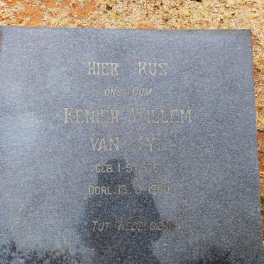 ZYL Renier Willem, van 1876-1960