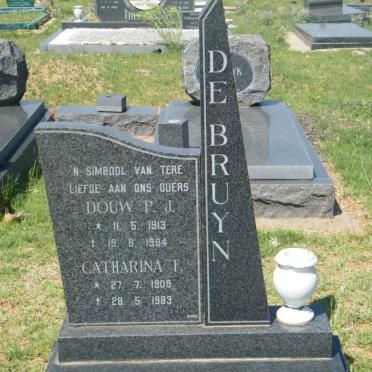 BRUYN Douw P.J., de 1913-1984 &amp; Catharina F. 1908-1983
