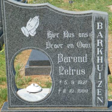 BARKHUIZEN Barend Petrus 1921-1989