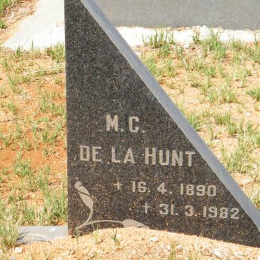HUNT M.C., de la 1890-1980