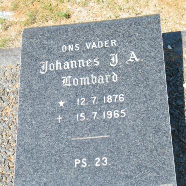 LOMBARD Johannes J.A. 1876-1965