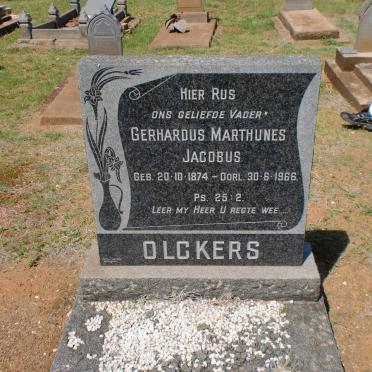 OLCKERS Gerhardus Marthunes Jacobus 1874-1966