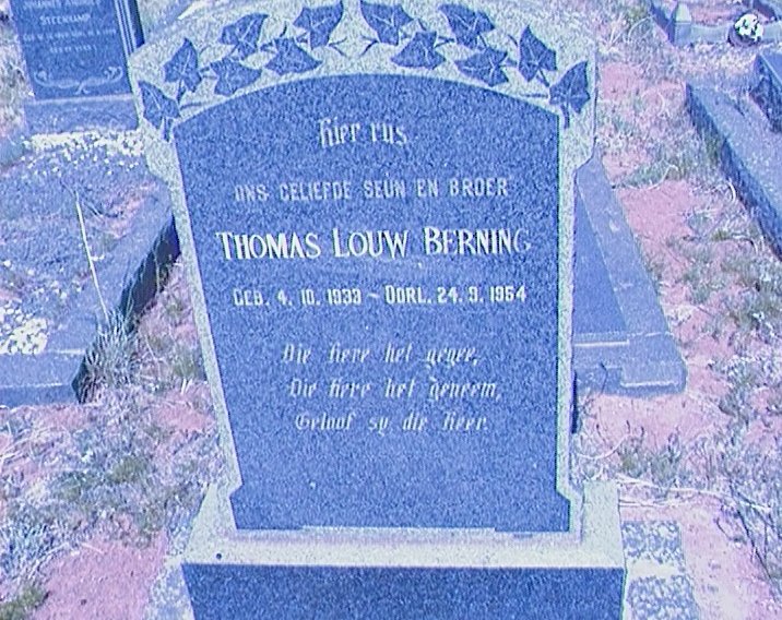 BERNING Thomas Louw 1933-1954