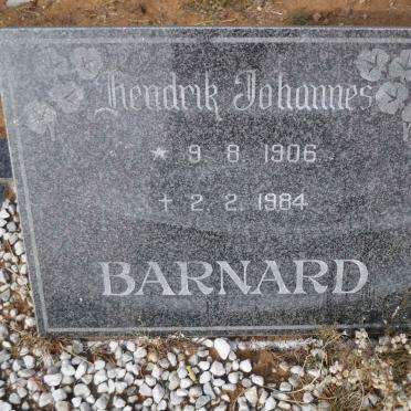 BARNARD Hendrik Johannes 1906-1984