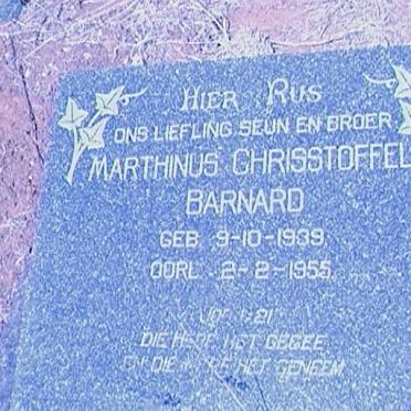 BARNARD Marthinus Chrisstoffel 1939-1955