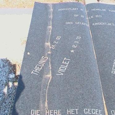 BOTHA Theunis 1965-1971 :: BOTHA Petro 1966-1971 :: BOTHA Sarel 1969-1971 :: BOTHA Violet 1970-1971