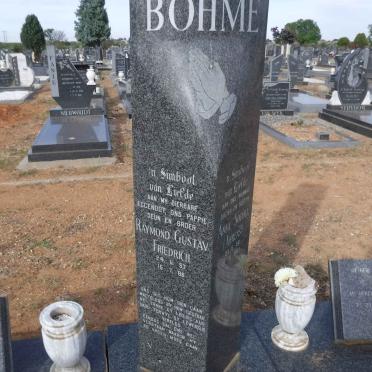 BÖHME Raymond Gustav Friedrich 1957-1988 &amp; Anna Sophia AHRENS 1958-1993