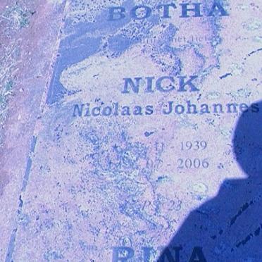 BOTHA Nicolaas Johannes 1939-2006 &amp; Hester Magdalena Catharina 1942-