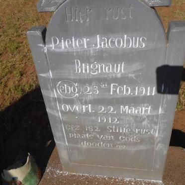 BLIGNAUT Pieter Jacobus 1911-1912