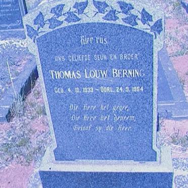 BERNING Thomas Louw 1933-1954