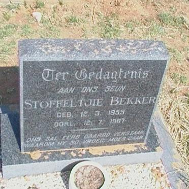 BEKKER Stoffeltjie 1959-1967