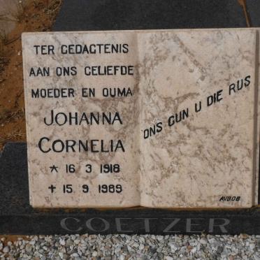 COETZER Johanna Cornelia 1918-1989